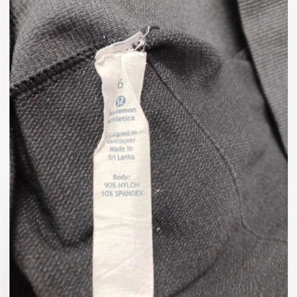 Lululemon In The Flow Crop Tights Leggings Heathered Grey  Size 6 - Picture 6 of 8